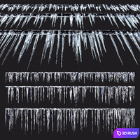 Icicles 02 3D Model Corona