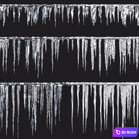 Icicles 02 3D Model Corona