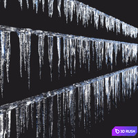 Icicles 02 3D Model Corona