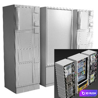Showcase 013. Vending machine 3D Model Vray, Corona