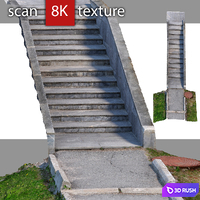 Staircase 9 3D Model Vray