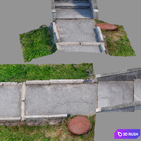 Staircase 9 3D Model Vray
