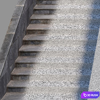Staircase 9 3D Model Vray