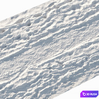 Winter footpath 13 meters 3D Model Vray, Corona