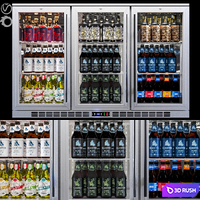 JC Wine Fridge 4 3D Model Vray, Corona