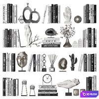 Decorative set 4 3D Model Vray