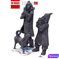 Metal sculpture 91 3D Model Vray
