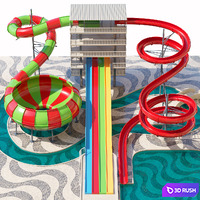 Aquapark 3D Model Corona