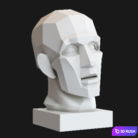 Gypsum Head "Chopping" by Gudon 3D Model Vray, Corona