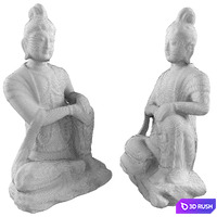 Buddha Sit Decoration Statue 3D Model Vray, Corona