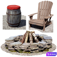 Bonfire Area 3D Model