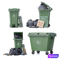 Street Props Set01 3D Model Vray, Corona