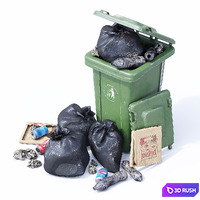 Street Props Set01 3D Model Vray, Corona