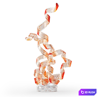 Glass sculpture Chihuly Rotolo 80 3D Model Vray, Corona