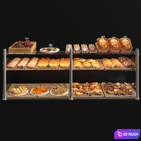 Viennoiserie showcase 3D Model Vray