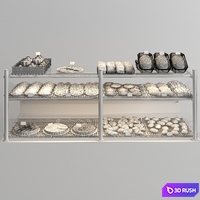 Viennoiserie showcase 3D Model Vray