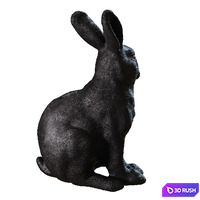 Rabbit Money Box 3D Model Corona