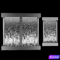 Wall Fountain WallWater 3D Model Corona
