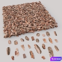 Mulch 3D Model Vray, Corona