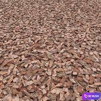 Mulch 3D Model Vray, Corona