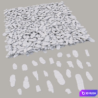 Mulch 3D Model Vray, Corona