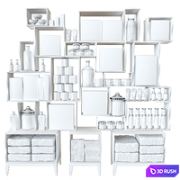 Pet shop shelves-15 3D Model Vray, Corona