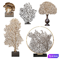 Coral set 3 3D Model Vray, Corona