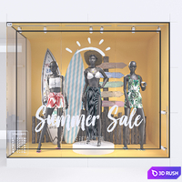 Womens Summer Storefront 004 3D Model Vray, Corona
