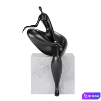 Jean Louis Toutain Art Sculpture 1 3D Model Corona