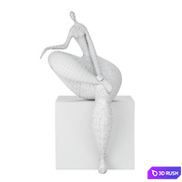 Jean Louis Toutain Art Sculpture 1 3D Model Corona