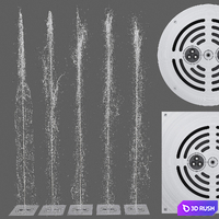 Pedestrian fountain Dry Deck KIT FPK-5000 3D Model