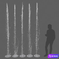 Pedestrian fountain Dry Deck KIT FPK-5000 3D Model Vray, Corona