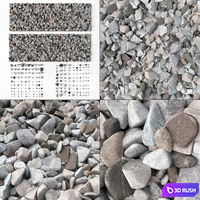 Stone splinter kit n3 3D Model Vray