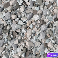 Stone splinter kit n3 3D Model Vray