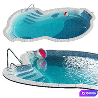 Composite Manhattan Pool 3D Model Vray, Corona