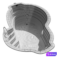 Composite Manhattan Pool 3D Model Vray, Corona