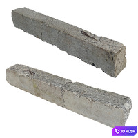 Concrete block 3D Model Vray