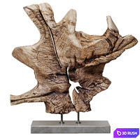 Wood Decor 01 3D Model Vray, Corona