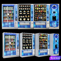 Vending machine 3D Model Vray