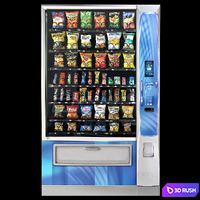 Vending machine 3D Model Vray
