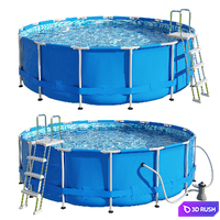 Swimming pool 3D Model Vray, Corona