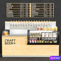 Beer taps shop 3D Model Corona
