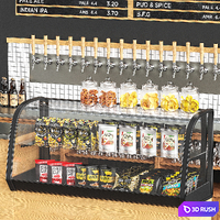 Beer taps shop 3D Model Corona