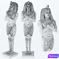 Pharaoh 3D Model Vray, Corona