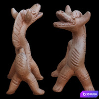 Sculpture Dragon 3D Model Vray, Corona