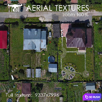 Cottage village 3D Model Vray, Corona