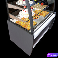 Refrigerated display cases Carboma 3D Model Vray