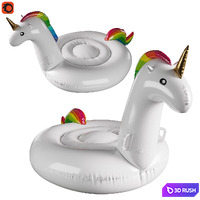 Inflatable unicorn circle 3D Model Corona