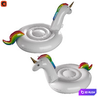 Inflatable unicorn circle 3D Model Corona