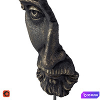 La Redoute Waraji Face Shaped Figurine 3D Model Corona
